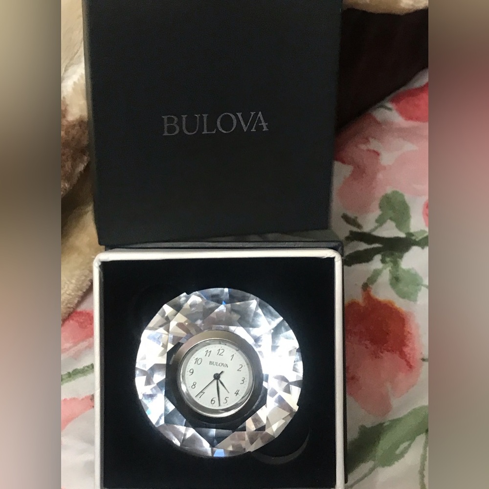 Bulova Diamond Shape Clock - Picture 2 of 5